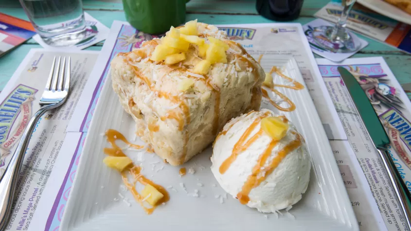 Indulge yourself with our Homemade Pina Colada Bread Pudding! You've never had one like this! 